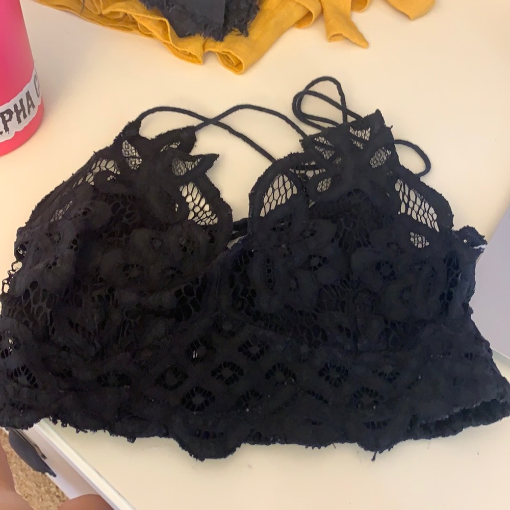 Black free people bralette